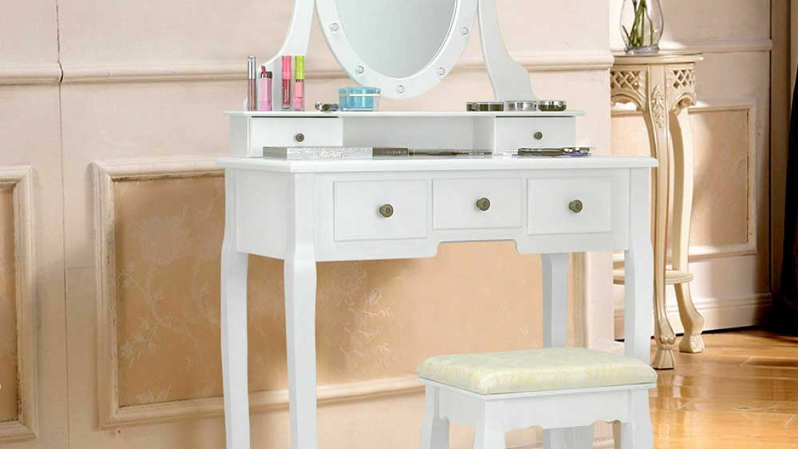 Timeless Tools Fésülködő asztal Hollywood, több színben-fehér