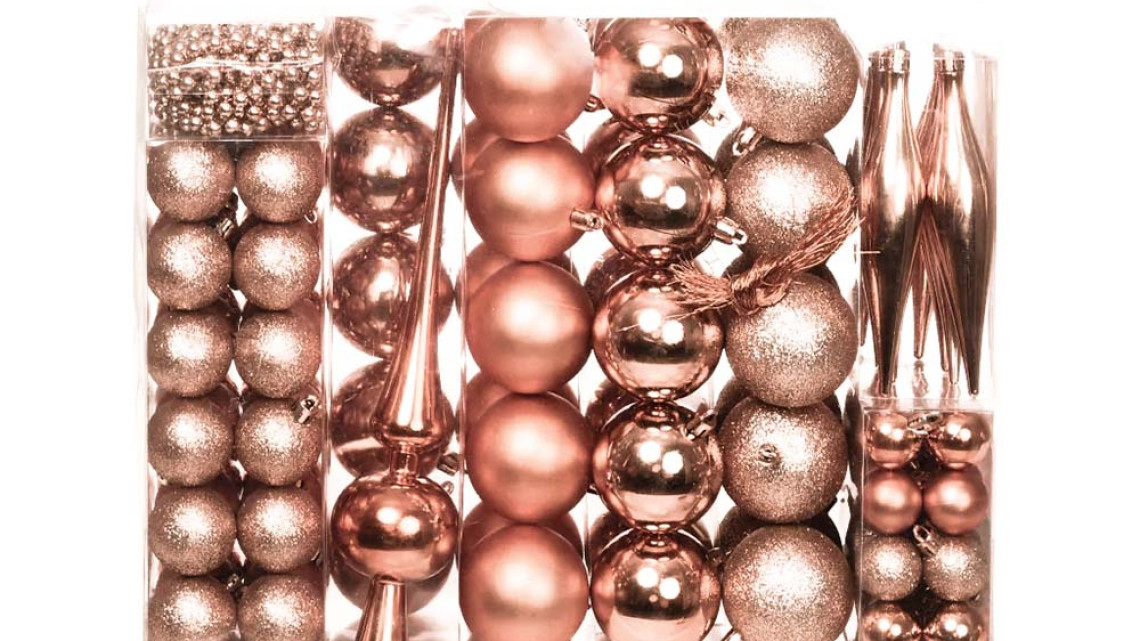 Timeless Tools 112 részes karácsonyfadísz, több színben-rose gold