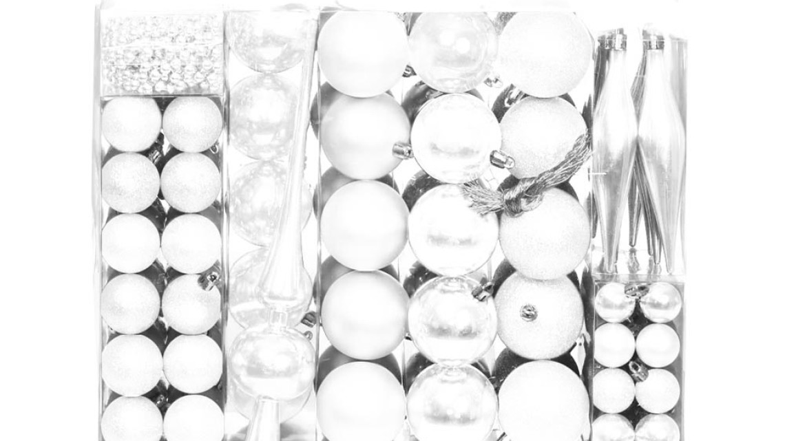 Timeless Tools 112 részes karácsonyfadísz, több színben-fehér