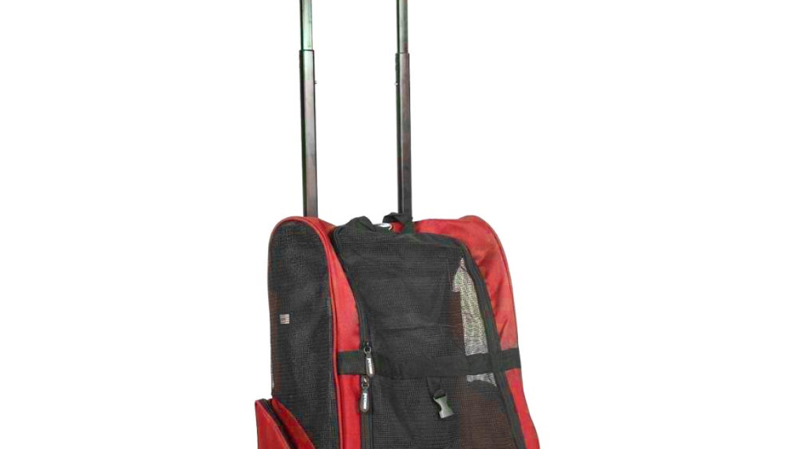 Timeless Tools 2 az 1-ben húzható kisállat hordozó, több színben-piros