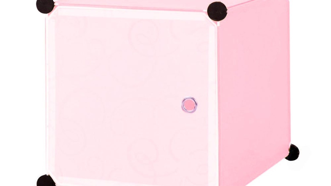 Timeless Tools Műanyag elemes szekrény-rózsaszín