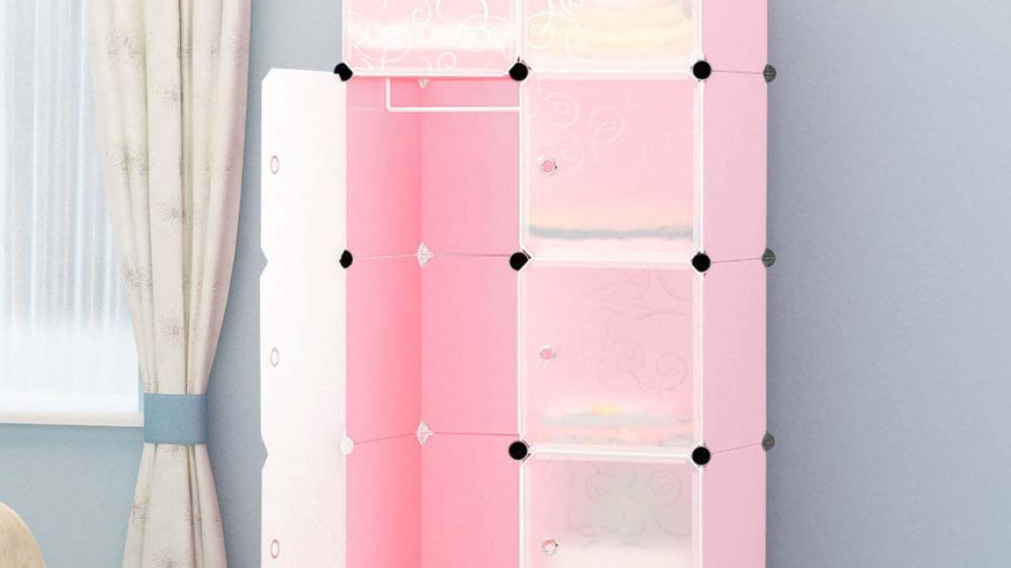 Timeless Tools Műanyag elemes szekrény-rózsaszín