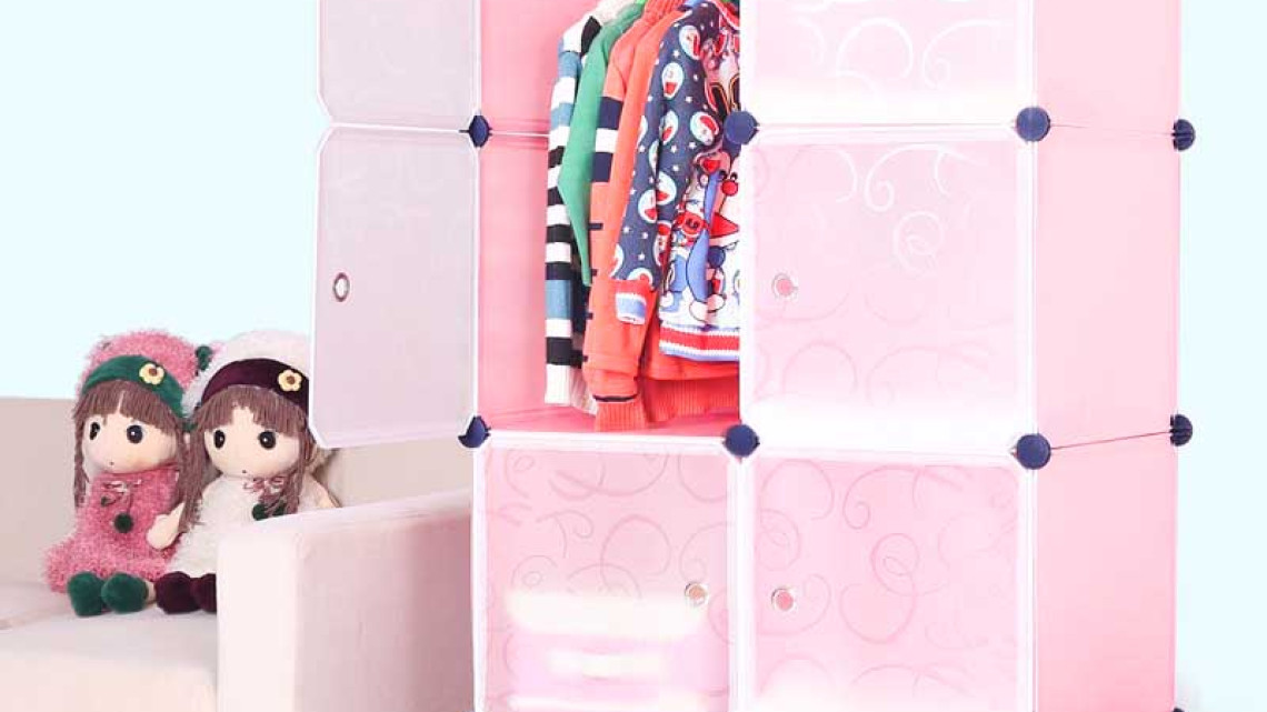 Timeless Tools Műanyag elemes szekrény-rózsaszín