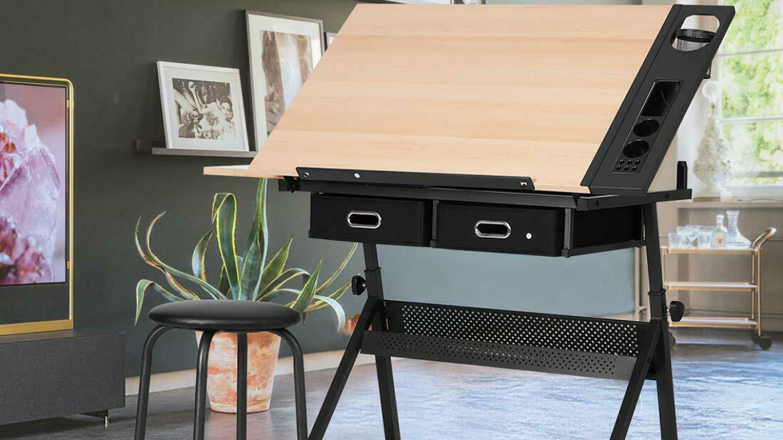 Timeless Tools Dönthető rajzasztal ajándék székkel