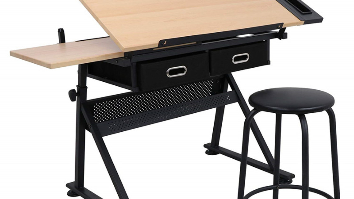 Timeless Tools Dönthető rajzasztal ajándék székkel