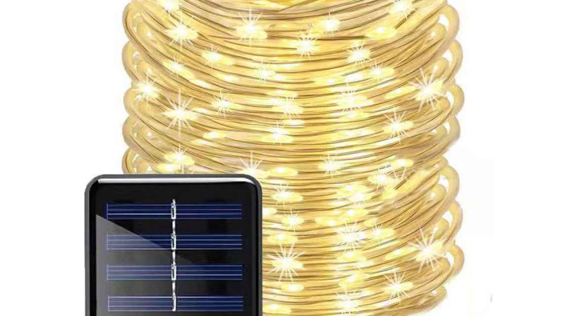 Timeless Tools Napelemes dekor fényfüzér 10m, melegfehér