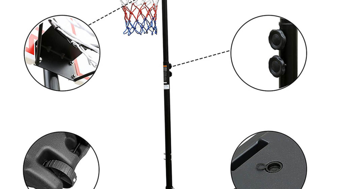 Timeless Tools Mobil állítható kosárlabda palánk